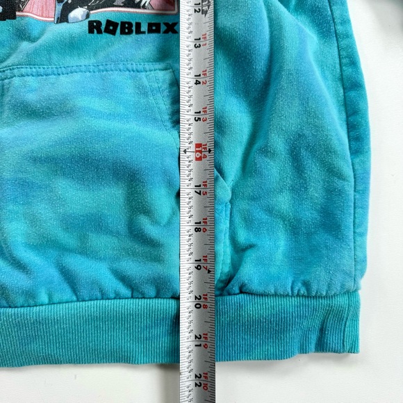 Roblox Sweater Kids Large Blue Pullover Hoodie Sweatshirt Video Game Kids Youth - Picture 6 of 10